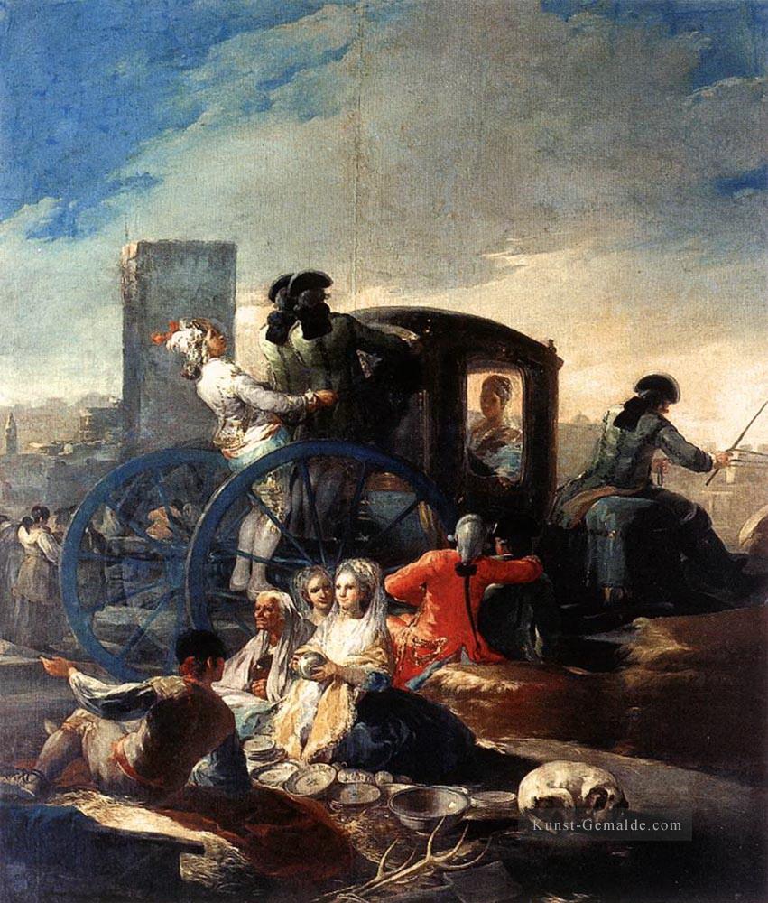 Das Geschirr Vendor Romantische moderne Francisco Goya Ölgemälde